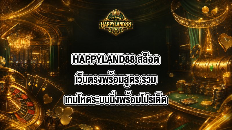 HAPPYLAND88 สล็อตเว็บตรงพร้อมสูตร